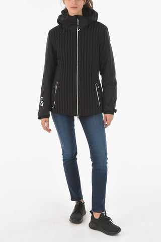 EMPORIO EA7 Quilted Jacket with Hood