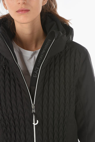 EMPORIO EA7 Quilted Jacket with Hood