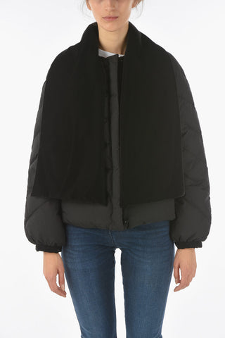EMPORIO Reversible Down Jacket with Velour Removable Mantle