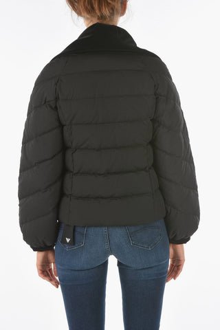 EMPORIO Reversible Down Jacket with Velour Removable Mantle