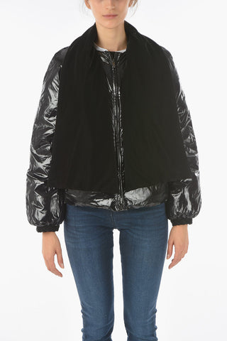 EMPORIO Reversible Down Jacket with Velour Removable Mantle