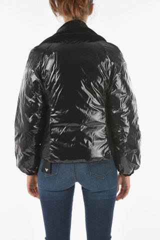 EMPORIO Reversible Down Jacket with Velour Removable Mantle