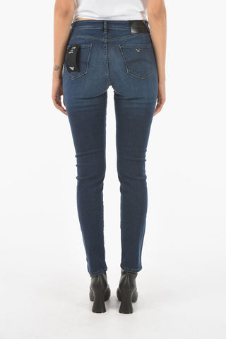 EMPORIO Dark-wash Skinny Jeans with 5 Pockets