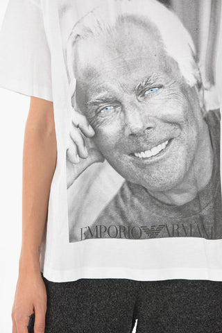 EMPORIO Crewneck T-shirt with Celebratory Print