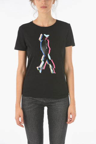 EMPORIO Crewneck T-shirt with Frontal Print