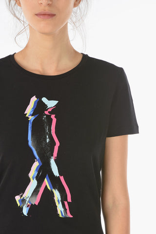 EMPORIO Crewneck T-shirt with Frontal Print