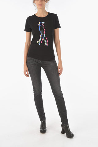 EMPORIO Crewneck T-shirt with Frontal Print