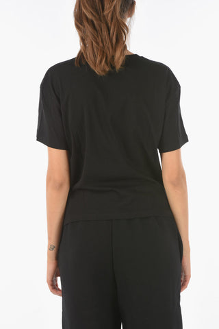 EMPORIO T-shirt con Stampa in Velluto in Rilievo
