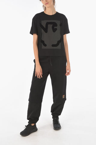 EMPORIO T-shirt con Stampa in Velluto in Rilievo