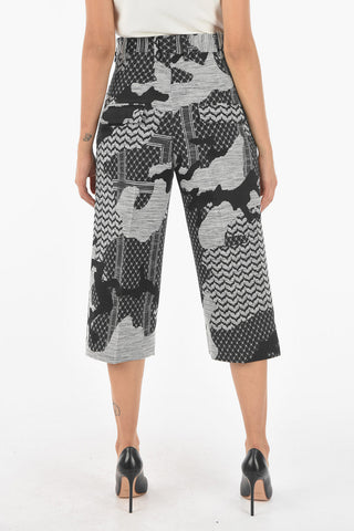 Slouchy Pants MASCULINE SLOUCH with Abstract Pattern