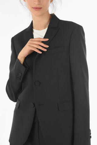 Virgin Wool Blend S/B MENS FIT TUX JACKET Blazer