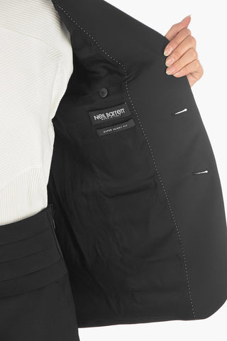 Blazer S/B MENS FIT TUX JACKET in Misto Lana Vergine 