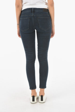Jeans super-skinny SLANDY-LOW-ZIP in denim stretch con zip alla caviglia