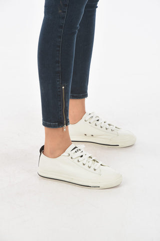 Jeans super-skinny SLANDY-LOW-ZIP in denim stretch con zip alla caviglia