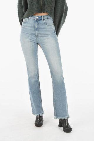 Jeans Bootcut CIARA a Vita Alta con Fondo Sfrangiato