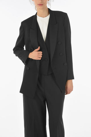 Double-breasted DOUBLE TUXEDO JACKET Blazer with Vest