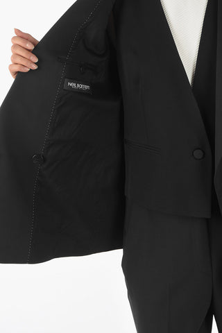 Double-breasted DOUBLE TUXEDO JACKET Blazer with Vest
