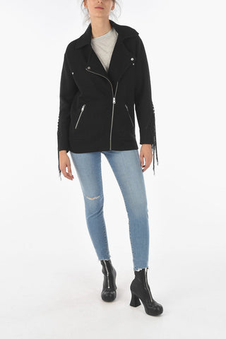 Fringed Sleeve ROBYN Wool Cardigan