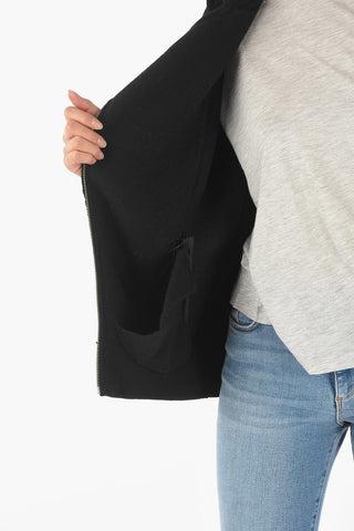 Fringed Sleeve ROBYN Wool Cardigan