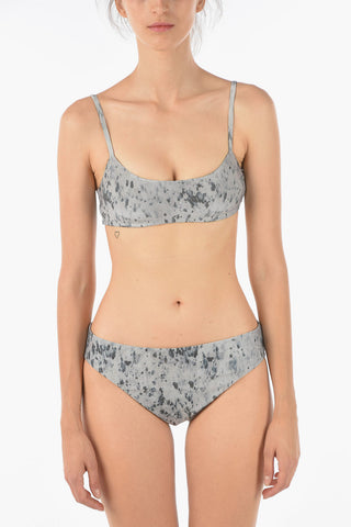 Lurex ARIANA Bandeau Bikini Top with Leopard Print