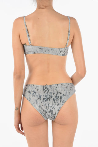 Lurex ARIANA Bandeau Bikini Top with Leopard Print