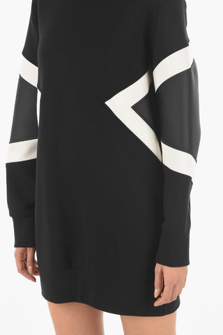 Sweathirt Dress MODERNIST MASCULINE BOMBER with Satin Details