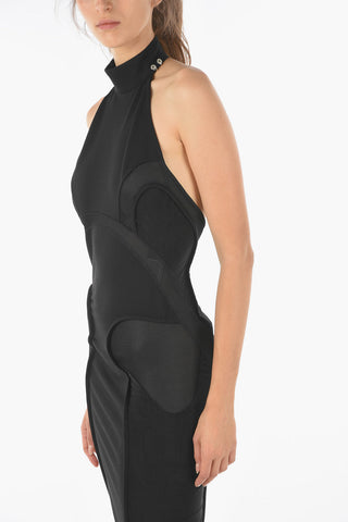 Tubino D-ELIGHT con Scollo Halter e Dettagli Mesh