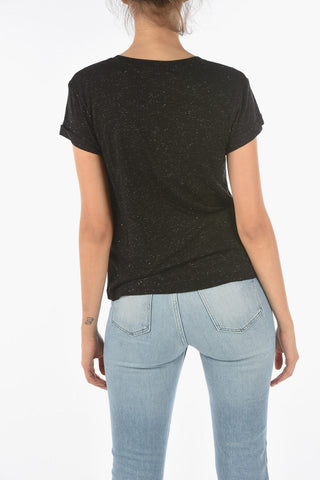 Crew Neck ANNA SHIMMER Lurex T-Shirt
