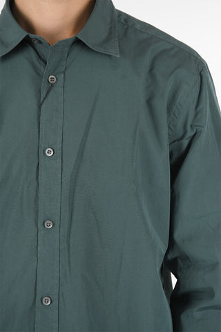 Cotton Poplin Spread Collar Shirt