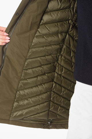 Real Fur Hooded Solid Color BOW BRIDGE Down Jacket