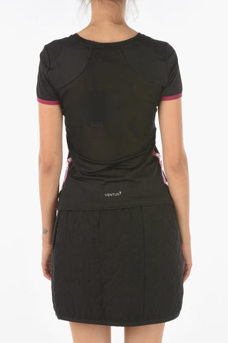 EA7 EMPORIO T-shirt Active con Dettaglio Mesh e Bande Logate