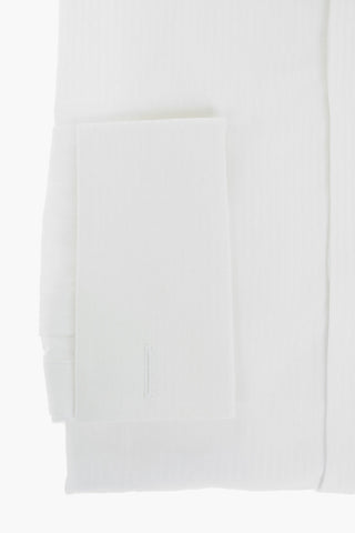 CC COLLECTION Awning Striped Shirt with Spread Collar