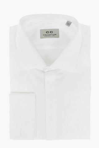 CC COLLECTION Floral Pattern Shirt with Spread Collar