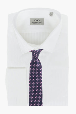 CC COLLECTION Awning Striped Shirt with Double Cuffs