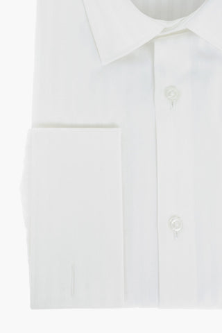 CC COLLECTION Awning Striped Shirt with Double Cuffs