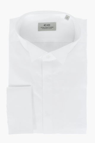 CC COLLECTION Camicia con Collo Diplomatico e Polsini Doppi