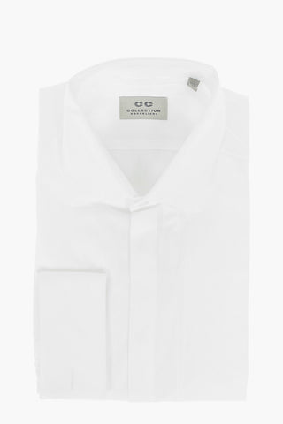 CC COLLECTION Camicia in Twill Con Collo Francese