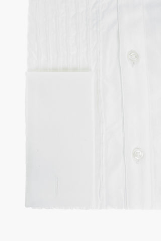 CC COLLECTION Camicia da Cerimonia con Collo Diplomatico e Pochette abbinata