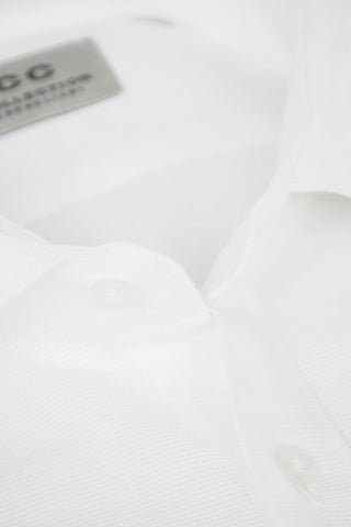 CC COLLECTION Flax Blend Shirt with Spread Collar