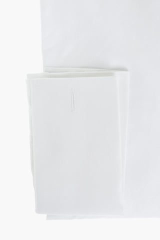 CC COLLECTION Spread Collar Shirt with Double Cuffs