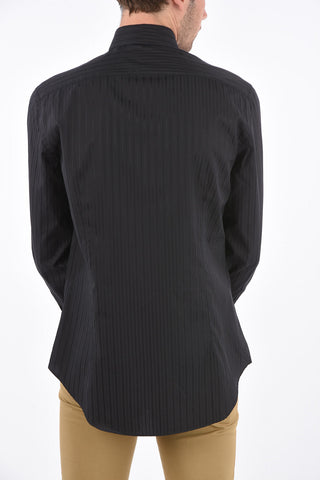 CC COLLECTION Spread Collar Shirt with Double Cuffs