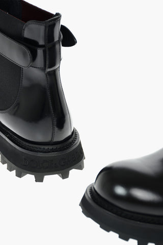 Leather BERNININ Chelsea Booties with Logoed Ankle Belt