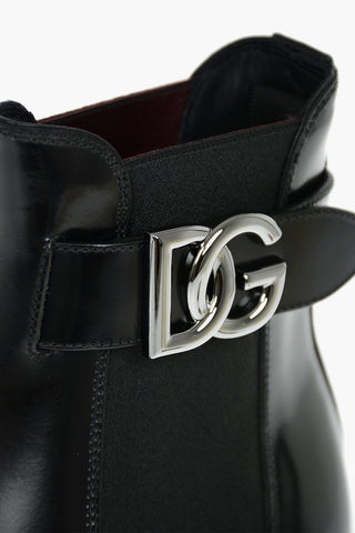Leather BERNININ Chelsea Booties with Logoed Ankle Belt