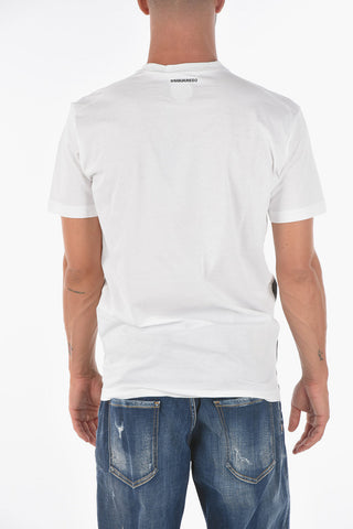 Contrasting Logo COOL FIT Crew-Neck T-Shirt