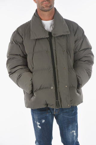 logo printed padded jacket