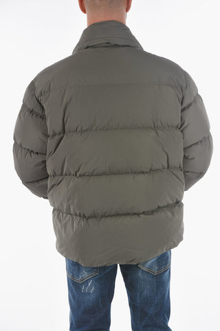 logo printed padded jacket