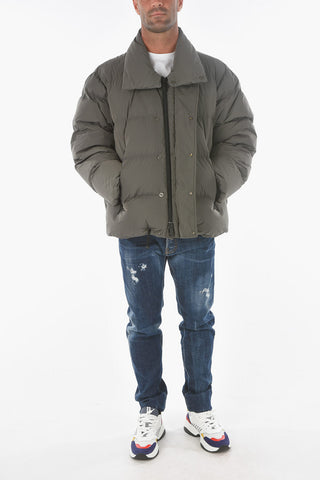 logo printed padded jacket