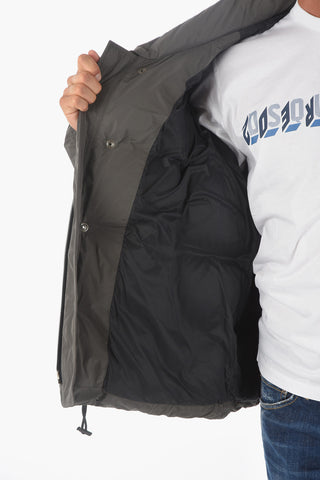 logo printed padded jacket
