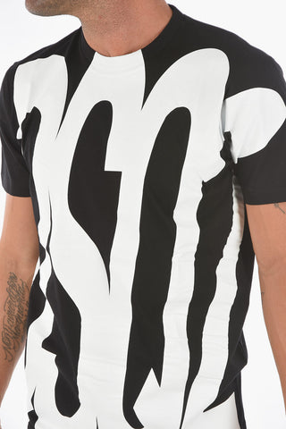 Contrasting Logo COOL FIT Crew-Neck T-Shirt