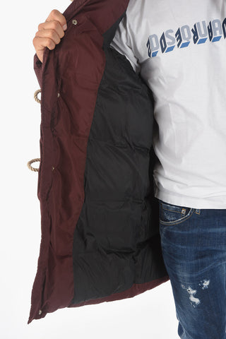 Shearling Details Frog closure Down Jacket